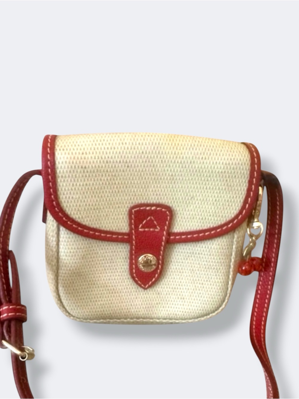 Dooney & Bourke Red - Tan Crossbody Bag New With Tags $118 MSRP - Picture 14 of 16